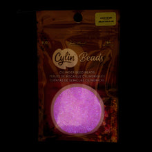 Load image into Gallery viewer, 11/0 Cylin Bead Glow in Dark AB - Rose

