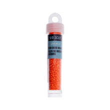 Load image into Gallery viewer, (Czech Seed Bead 9/0 3Cut Vial) Opaque Orange
