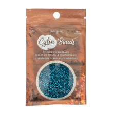 Load image into Gallery viewer, 11/0 Cylin Bead Capri Blue S/L
