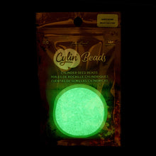 Load image into Gallery viewer, 11/0 Cylin Bead Glow in Dark AB - Green
