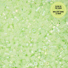 Load image into Gallery viewer, 11/0 Cylin Bead Glow in Dark AB - Light Green
