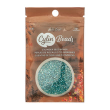 Load image into Gallery viewer, 11/0 Cylin Bead Transparent Teal Caribbean AB
