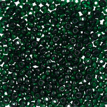 Load image into Gallery viewer, (Vial Czech Size 6/0) Transparent Dark Green
