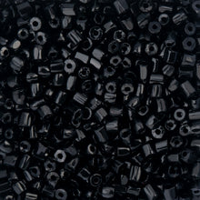 Load image into Gallery viewer, (Czech Seed Bead 9/0 3Cut Vial)Opaque Black
