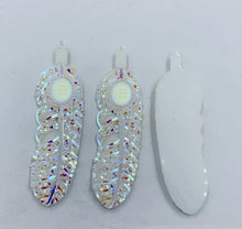 Load image into Gallery viewer, Feather AB Rhinestone Flatback 62mm(1-each)
