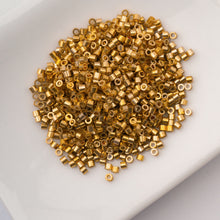 Load image into Gallery viewer, 11/0 Cylin Bead Opaque Honey Amber Glow
