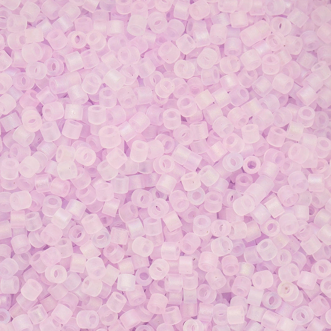 11/0 Cylin Bead Matte Macaron AB - Lilac Frost