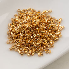 Load image into Gallery viewer, 11/0 Cylin Bead Golden Alloy Glow
