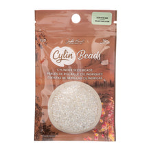 Load image into Gallery viewer, 11/0 Cylin Bead Glow in Dark AB - White to Sky
