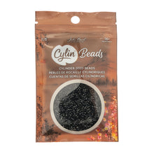 Load image into Gallery viewer, 11/0 Cylin Bead Opaque Black
