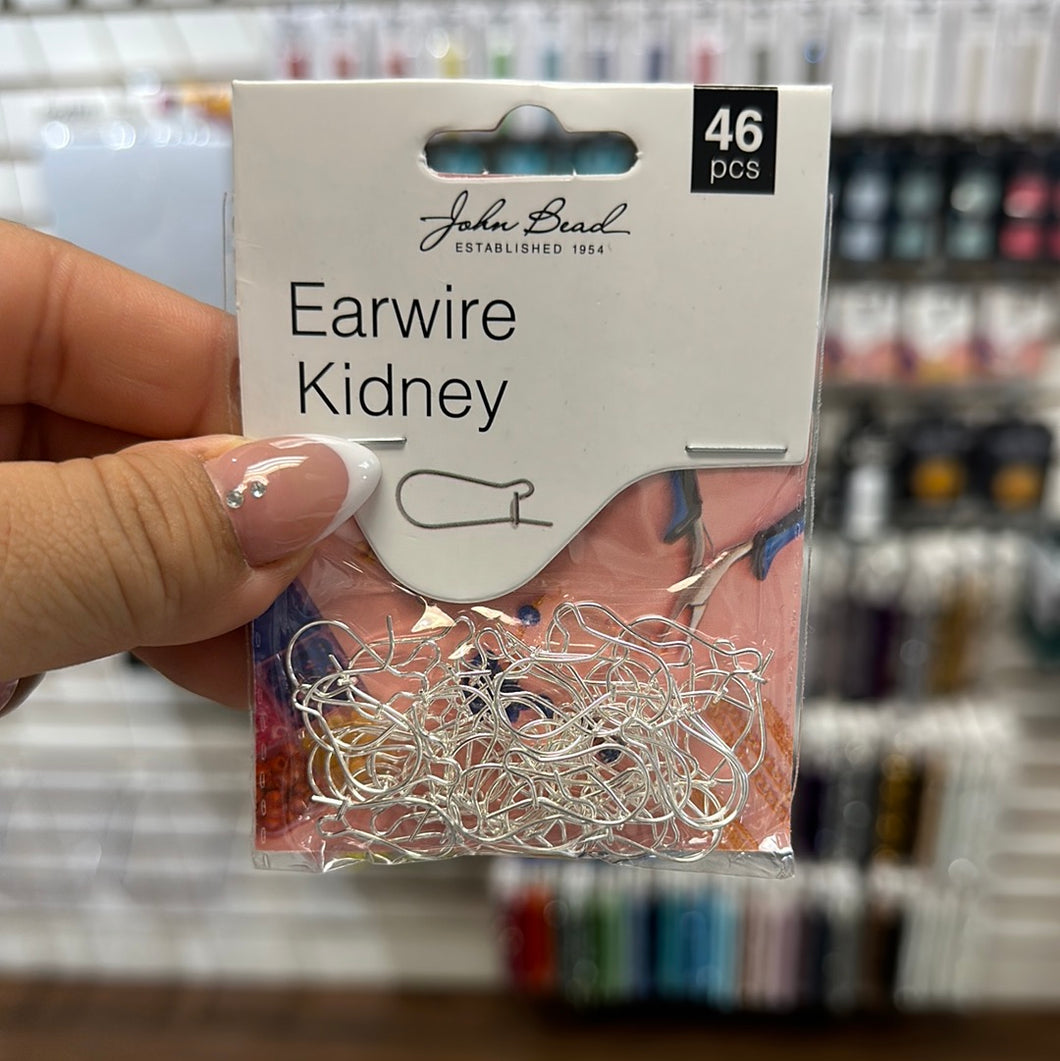 Earwire Kidney 19x10mm (silver)