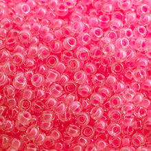 Load image into Gallery viewer, (Vial Miyuki Seed Bead 11/0) Pink Luminous Neon C/L
