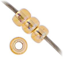 Load image into Gallery viewer, (Vial Miyuki Seed Bead 11/0)Gold Silver Lined AB
