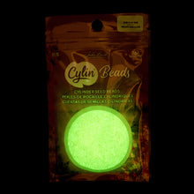 Load image into Gallery viewer, 11/0 Cylin Bead Glow in Dark AB - Yellow Neon
