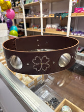 Load image into Gallery viewer, (Consignment) Adult Brown Flower Belt
