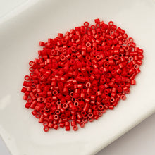 Load image into Gallery viewer, 11/0 Cylin Bead Opaque Red
