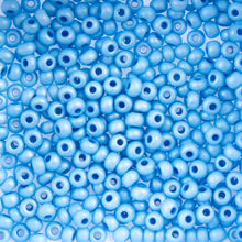 Load image into Gallery viewer, (Vial Czech Size 6/0) Blue Terra Dyed Chalk Matt Luster
