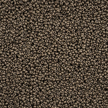 Load image into Gallery viewer, 11/0 Seedbead Terra Metal Matt Grey
