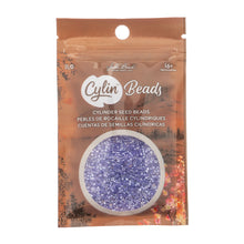 Load image into Gallery viewer, 11/0 Cylin Bead Crystal Purple Lined
