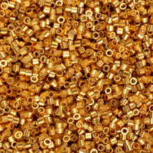 Load image into Gallery viewer, 11/0 Cylin Bead Golden Alloy Glow
