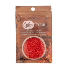 Load image into Gallery viewer, 11/0 Cylin Bead Red Fire Cracker Red
