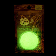 Load image into Gallery viewer, 11/0 Cylin Bead Glow In The Dark- Yellow Neon
