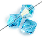 Load image into Gallery viewer, Preciosa Rondelle 4mm Aquamarine AB
