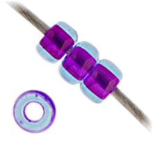 Load image into Gallery viewer, (Vial Miyuki Seed Bead 11/0) Aqua Fuchsia Lined Luster
