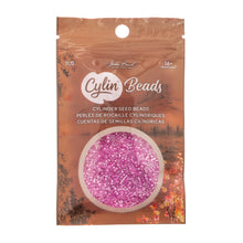 Load image into Gallery viewer, 11/0 Cylin Bead Crystal Fuchsia Lined
