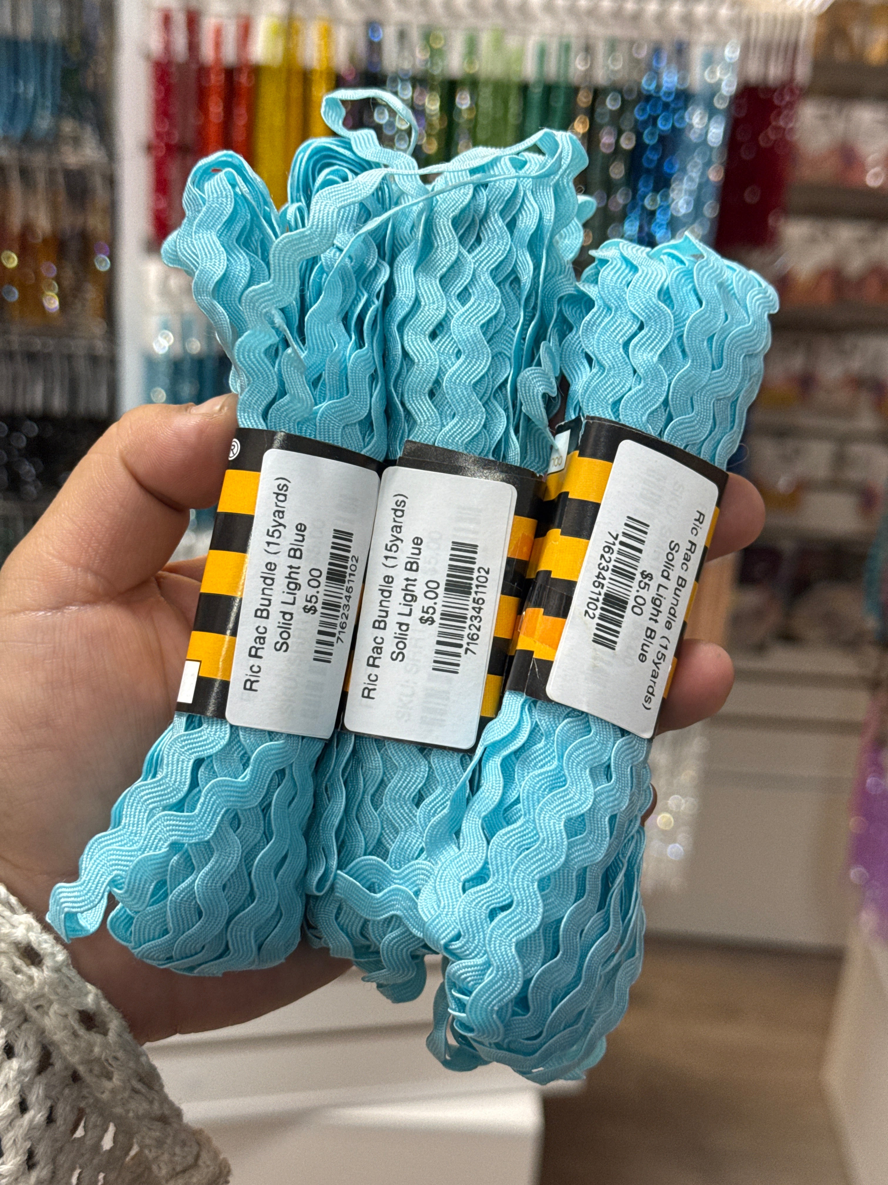 Light Blue 15 yards Ric Rac Bundle – 4 Generations Creations