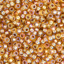 Load image into Gallery viewer, (Vial Miyuki Seed Bead 11/0)Gold Silver Lined AB

