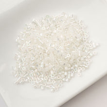 Load image into Gallery viewer, 11/0 Cylin Bead Off White AB

