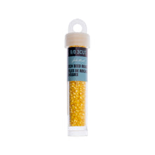 Load image into Gallery viewer, (Czech Seed Bead 9/0 3Cut Vial) Opaque Golden Yellow Luster
