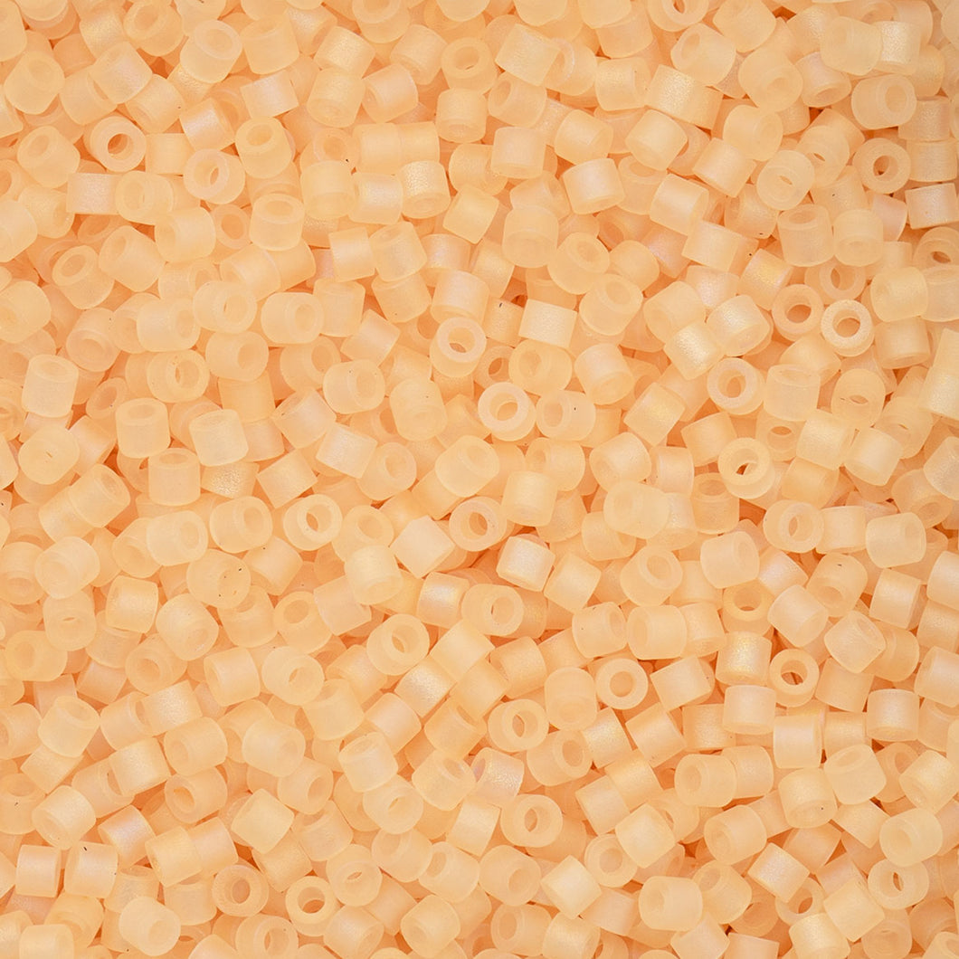 11/0 Cylin Bead Matte Macaron AB- Light Orange