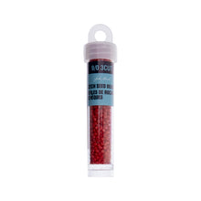 Load image into Gallery viewer, (Czech Seed Bead 9/0 3Cut Vial) Opaque Medium Red
