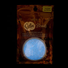 Load image into Gallery viewer, 11/0 Cylin Bead Glow in Dark AB - White to Sky
