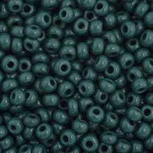 Load image into Gallery viewer, 11/0 Seedbead Opaque Dark Green
