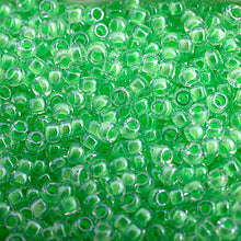Load image into Gallery viewer, (Vial Miyuki Seed Bead 11/0) Lime Green Luminous Neon C/L
