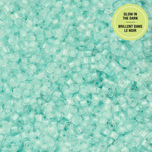 Load image into Gallery viewer, 11/0 Cylin Bead Glow in Dark - Turquoise
