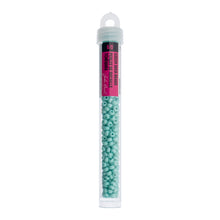 Load image into Gallery viewer, (Vial Czech Size 6/0) Mint Green Terra Dyed Chalk Matt Luster
