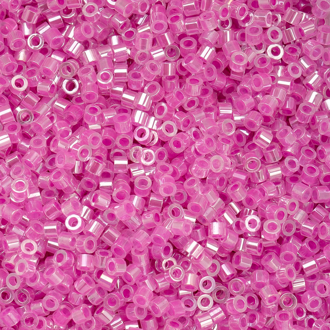 11/0 Cylin Bead Crystal Fuchsia Lined