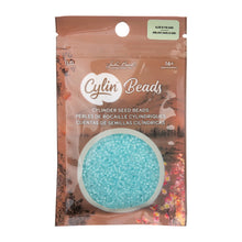 Load image into Gallery viewer, 11/0 Cylin Bead Glow in Dark - Turquoise

