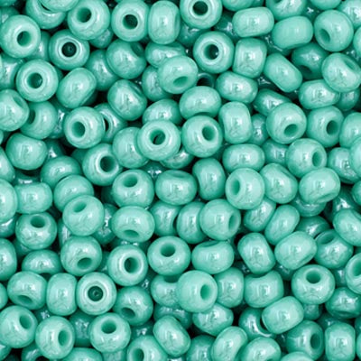 11/0 Seedbead Opaque Turquoise Luster