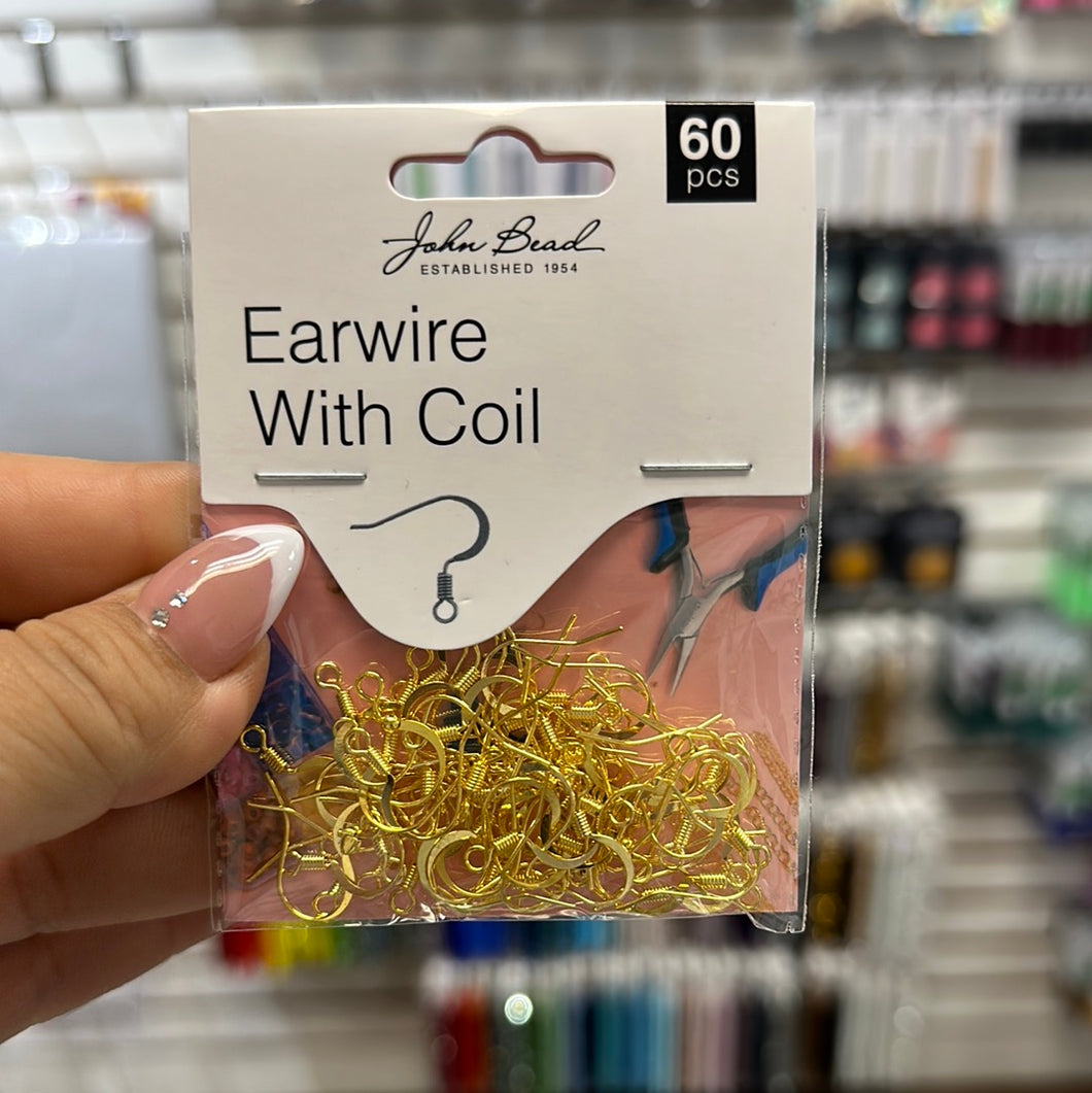 Earwire with Coil (gold)