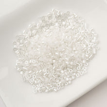 Load image into Gallery viewer, 11/0 Cylin Bead White AB Lined
