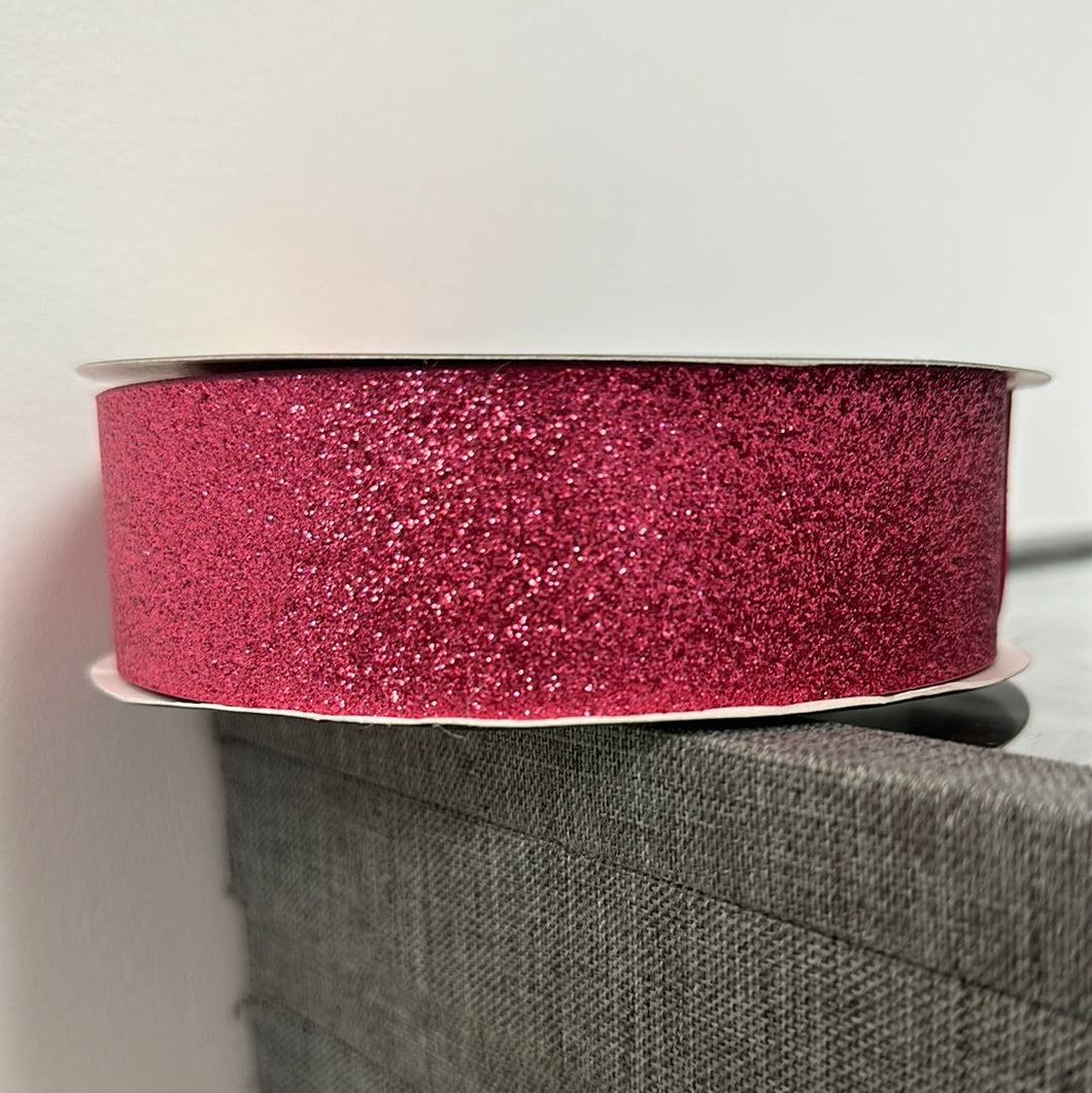 Sparkle Ribbon (Per Meter): Pink