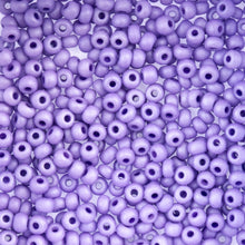 Load image into Gallery viewer, (Vial Czech Size 6/0) Violet Terra Dyed Chalk Matt Luster
