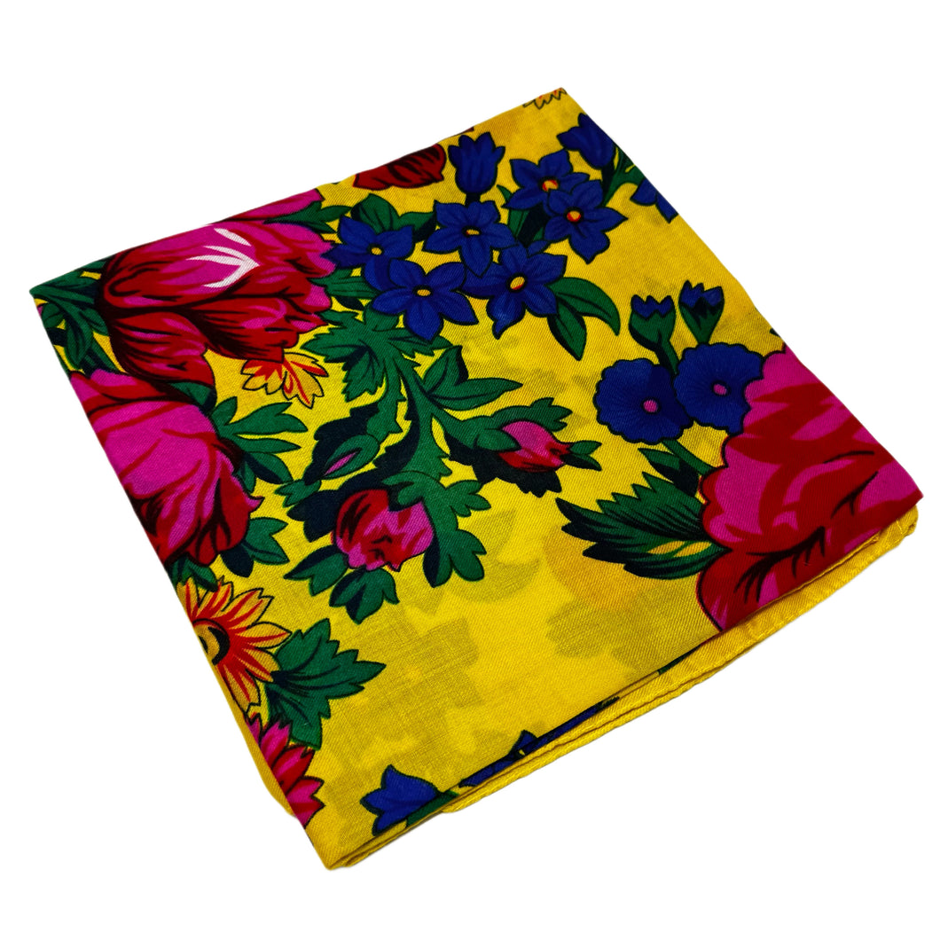 (45x45) Yellow Kokum Scarf