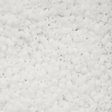 Load image into Gallery viewer, 11/0 Cylin Bead Matte Macaron - White
