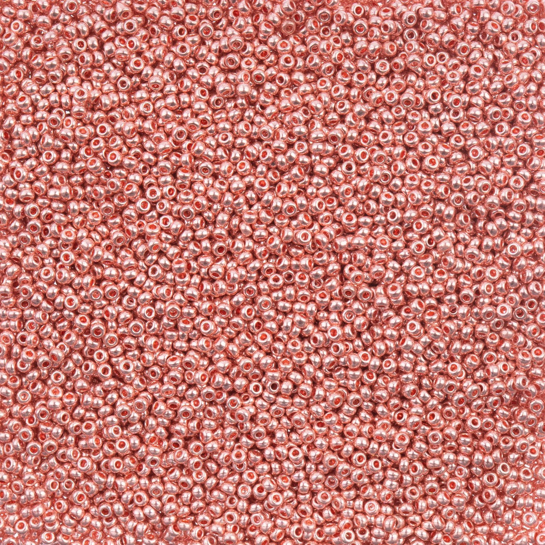 (Copy) 11/0 Seedbead Pink Metallic Solgel